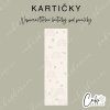 Kartičky - duha 10ks