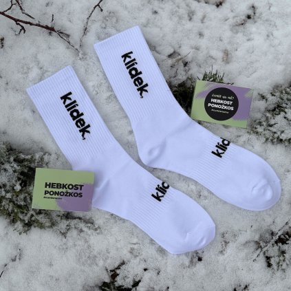Klídek bavlněnos ponožkos bílos  Super dárek | Stylový dárek