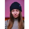 Černá čepice bio bavlnos mega hebkost  super doplněk | Stylový dárek