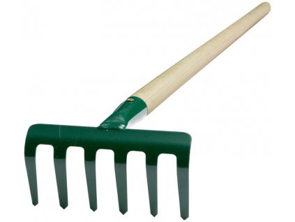 Hrábě 6 zubů s násadou 100cm