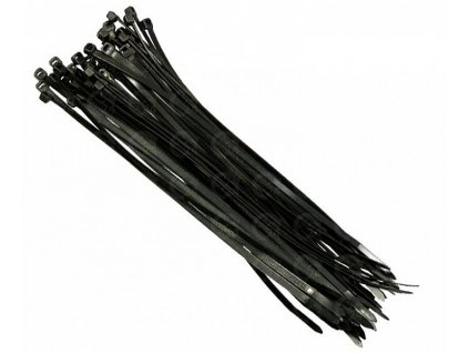 Vázací pásky černé 120x2,5mm (50ks)