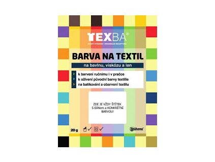 TEXBA Barva na textil, bavlnu, viskózu a len SVĚTLE MODRÁ