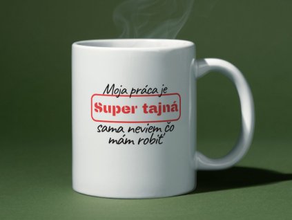 Keramický hrnček - Super tajná, 330ml