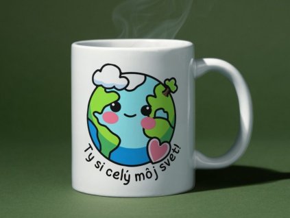 Keramický hrnček - Celý môj svet, 330ml