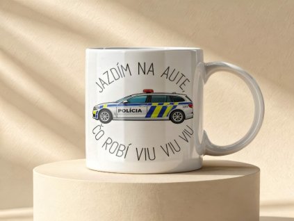 keramicka salka policajne auto viu viu viu 150ml 6