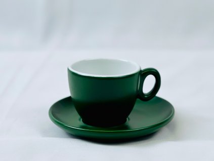 Espresso - hrnek Mat 0,07l s excentrickým podšálkem