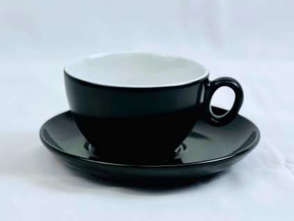 Caffe latte/čaj - hrnek Mat 0,25l s excentrickým podšálkem