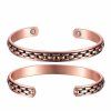 Pure Copper Bracelets for Arthritis Magnetic Health Bangles Cuff Bracelets CBG014 4