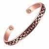 Pure Copper Bracelets for Arthritis Magnetic Health Bangles Cuff Bracelets CBG014 3