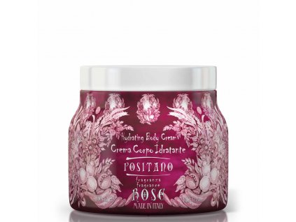 Rudy Profumi (Le Maioliche) Hydratační tělový krém POSITANO ROSE, 450 ml
