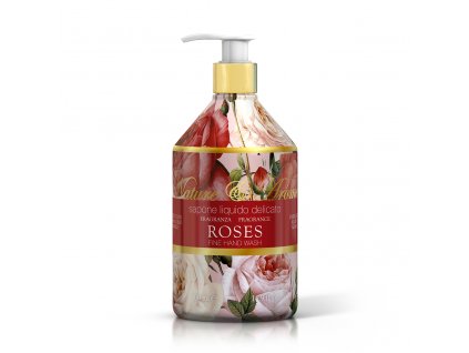 Rudy Profumi (Nature&Arome) Luxusní mýdlo na ruce ROSES, 500 ml