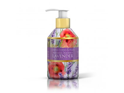 Rudy Profumi (Nature&Arome) Krém na tělo a ruce LAVENDER, 250 ml