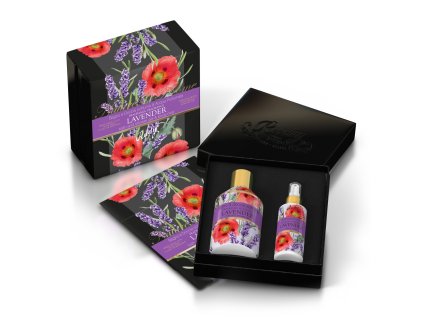 Rudy Profumi (Nature & Arome) Dárková sada LAVENDER: sprchový gel 250ml+parfemovaný sprej na tělo 100ml