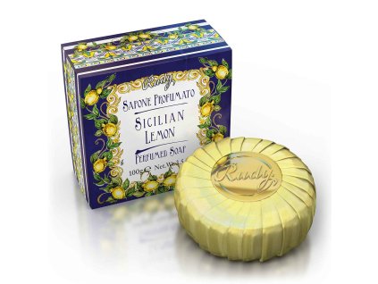 Rudy Profumi (Le Maioliche) Tuhé mýdlo na ruce SICILIAN LEMON, 100 g