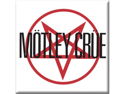 MAGNET KOVOVÝ 7,6 x 7,6 cm  MÖTLEY CRÜE|LOGO