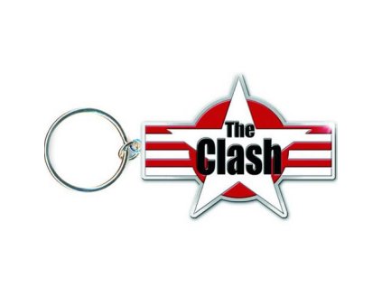 PŘÍVĚSEK NA KLÍČE 2D|THE CLASH  LOGO