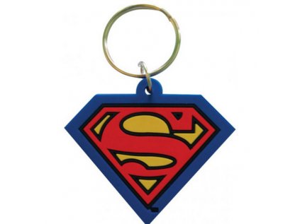 PŘÍVĚSEK NA KLÍČE|PRYŽOVÝ|DC COMICS  SUPERMAN|LOGO (DC COMICS)