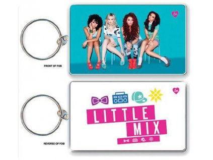 PŘÍVĚSEK NA KLÍČE|OBOUSTRANNÝ  LITTLE MIX|FOTO & LOGO