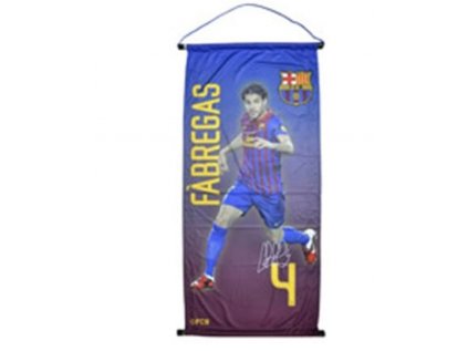 VLAJKA NA ZEĎ VELKÁ|BARCELONA FC  48 cm x 110 cm|FABREGAS 4