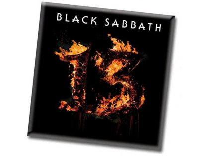 MAGNET KOVOVÝ 7,6 x 7,6 cm  BLACK SABBATH|ALBUM 13