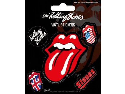 SAMOLEPKY|SET 5 KUSŮ|ROLLING STONES  TONGUE|JAZYK|10 x 12,5 cm