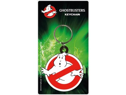 PŘÍVĚSEK NA KLÍČE|PRYŽOVÝ  GHOSTBUSTERS|LOGO