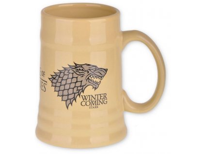 KERAMICKÝ KORBEL|GAME OF THRONES  595 ml|HOUSE STARK