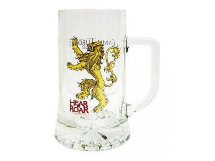 SKLENICE KORBEL|GAME OF THRONES  400 ml|LANNISTER|LOGO|HEAR & ROAR