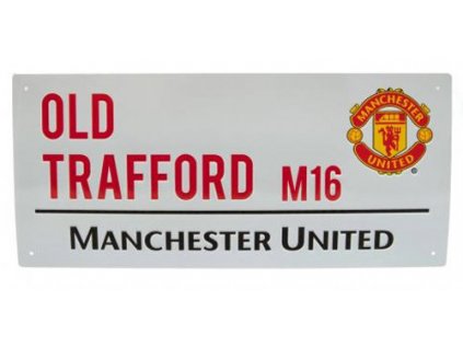 CEDULE NA ZEĎ|MANCHESTER UNITED FC  OLD TRAFFORD|40 x 18 cm