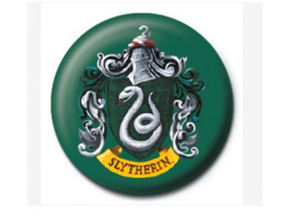 PLACKA|ODZNAK PRŮMĚR 25 mm  HARRY POTTER|SLYTHERIN CREST