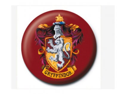 PLACKA|ODZNAK PRŮMĚR 25 mm  HARRY POTTER|GRYFFINDOR