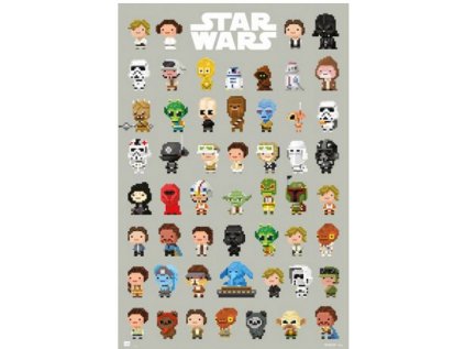 PLAKÁT 61 x 91,5 cm|STAR WARS  CHARACTERS ICONS