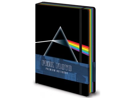 BLOK|ZÁPISNÍK A5|PREMIUM  PINK FLOYD|DARK SIDE OF THE MOON