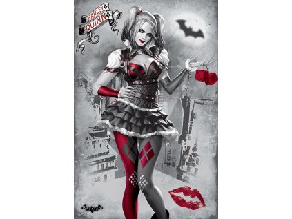 PLAKÁT 61 x 91,5 cm|DC COMICS  BATMAN ARKHAM KNIGHT|HARLEY QUINN