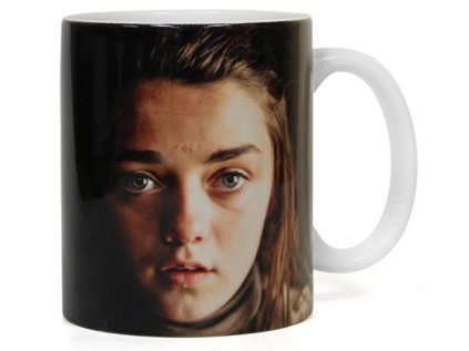 HRNEK KERAMICKÝ|GAME OF THRONES  320 ml|ARYA STARK|BÍLÝ