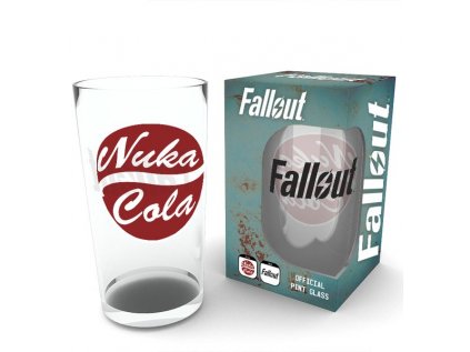 SKLENICE SKLO ČIRÉ|FALLOUT 4  500 ml|NUKA COLA|VÝŠKA 14 cm