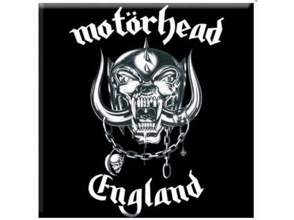 MAGNET KOVOVÝ 7,6 x 7,6 cm  MOTÖRHEAD|ENGLAND