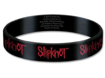 NÁRAMEK SILIKONOVÝ|SLIPKNOT  LOGO|ŠÍŘKA 1,5 cm