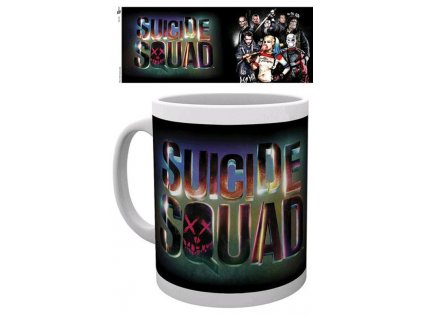 HRNEK KERAMICKÝ|SUICIDE SQUAD  300 ml|LOGO|BÍLÝ