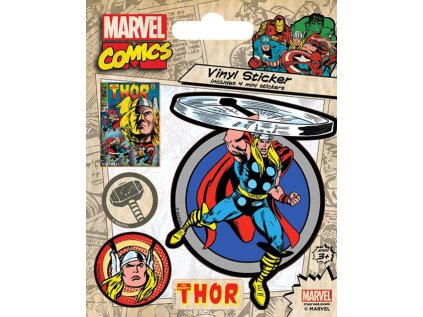 SAMOLEPKY|SET 5 KUSŮ  MARVEL|THOR RETRO|10 x 12,5 cm