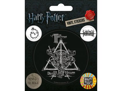 SAMOLEPKY|SET 5 KUSŮ|HARRY POTTER  DEATHLY HALLOWS|10 x 12,5 cm