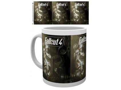 HRNEK KERAMICKÝ|FALLOUT  300 ml|MASK|BÍLÝ