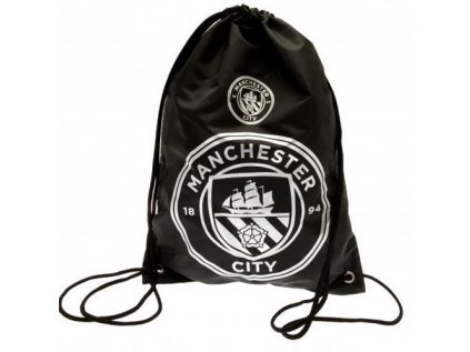 PYTLÍK GYM BAG|MANCHESTER CITY FC  44 x 33 cm|ČERNÝ|VZOR FOIL