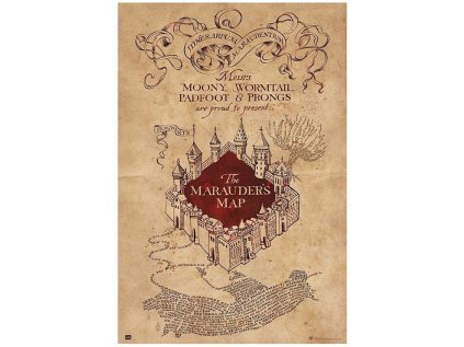 PLAKÁT 61 x 91,5 cm|HARRY POTTER  MARAUDERS MAP