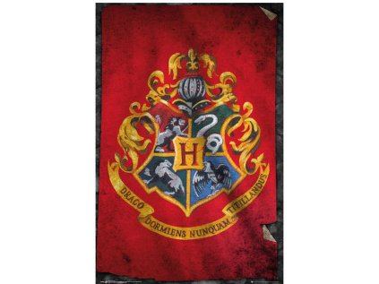 PLAKÁT 61 x 91,5 cm|HARRY POTTER  HOGWARTS FLAG
