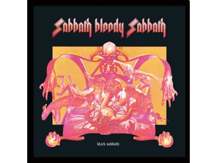 PLAKÁT V RÁMU 31,5 x 31,5 cm  BLACK SABBATH|BLOODY SABBATH