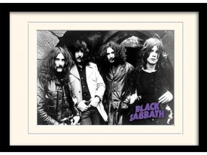 PLAKÁT V RÁMU 30 x 40 cm  BLACK SABBATH|PHOTO