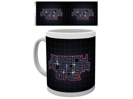 HRNEK KERAMICKÝ|READY PLAYER ONE  300 ml|LOGO|BÍLÝ