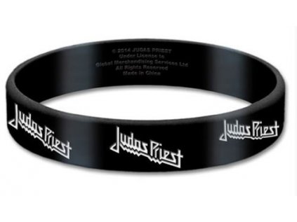 NÁRAMEK SILIKONOVÝ|JUDAS PRIEST  LOGO|ŠÍŘKA 1,5 cm