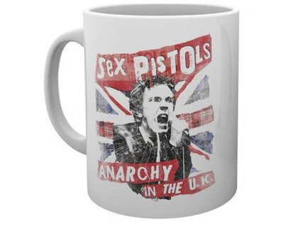 HRNEK KERAMICKÝ|SEX PISTOLS  300 ml|UNION JACK|BÍLÝ